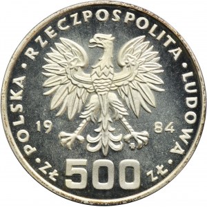 500 złotych 1984 Ochrona Środowiska Łabędź