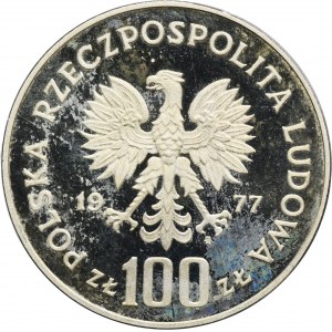 100 złotych 1977 Ochrona Środowiska Żubr