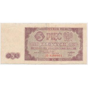 5 złotych 1948 - BD -