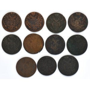Set, Kingdom of Poland, 1 Groschen (11 pcs.)