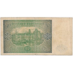 500 zloty 1946 - Dz - série de remplacement plus rare