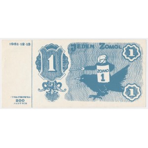 Solidarité, brique 1 Zomol 1981