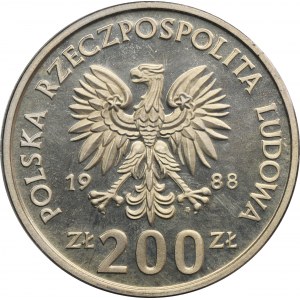 PRÓBA, 200 złotych 1988 - XIV Mistrzostwa Świata w Piłce Nożnej