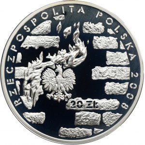 20 złotych 2008 65. Rocznica Powstania w Getcie Warszawskim