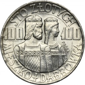 PRÓBA, 100 złotych 1966 Mieszko i Dąbrówka półpostacie