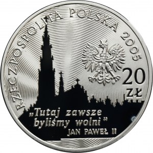 20 złotych 2005 350-lecie Obrony Jasnej Góry