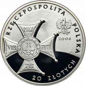 20 złotych 2008 90. Rocznica Odzyskania Niepodległości
