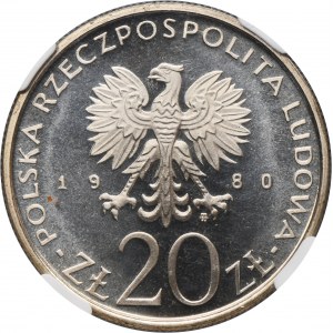 20 złotych 1980 Igrzyska XXII Olimpiady - NGC PF67 CAMEO