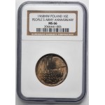 10 złotych 1968 XXV lat Ludowego Wojska Polskiego - NGC MS66