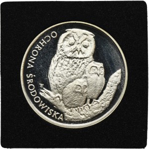 500 złotych 1986 Ochrona Środowiska Sowa z młodymi