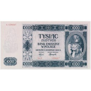 Krakowiak, 1.000 złotych 1941