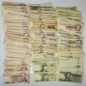 Zestaw banknotów PRL (ok. 436 szt.)