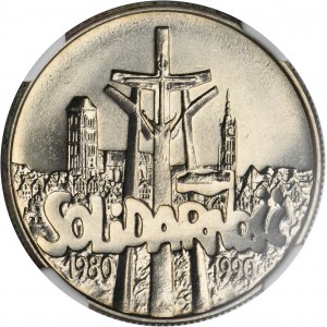 10.000 złotych 1990 Solidarność - NGC MS65