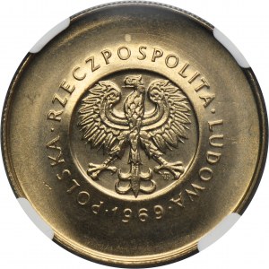 10 złotych 1969 25 rocznica PRL - NGC MS65