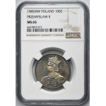 100 złotych 1985 Przemysław II - NGC MS65