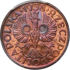 2 grosze 1938 - PCGS MS65 RB