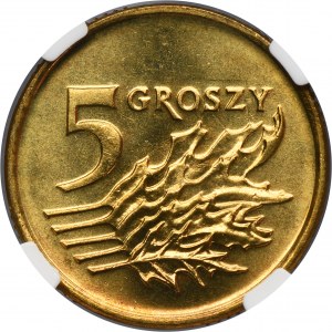 5 groszy 1993 - NGC MS67