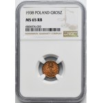 1 grosz 1938 - NGC MS65 RB