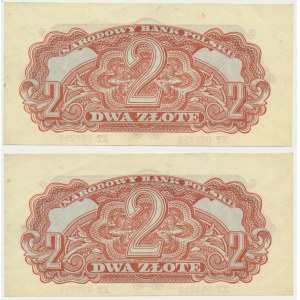 2 or 1944 ...owym - XT - numéros consécutifs (2 pcs.)