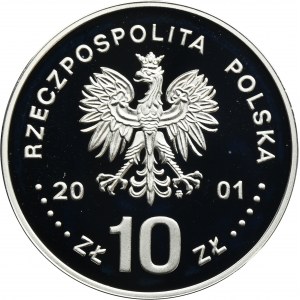 10 złotych 2001 Jan III Sobieski, popiersie