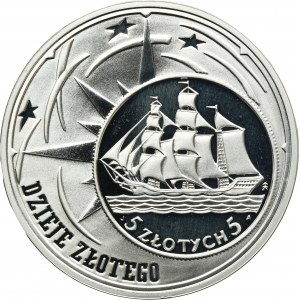 10 złotych 2005 Dzieje złotego, Żaglowiec