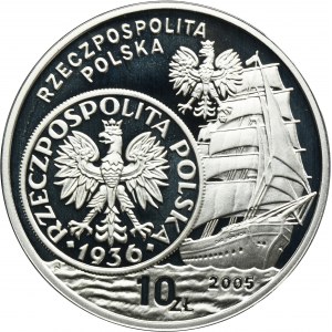10 złotych 2005 Dzieje złotego, Żaglowiec