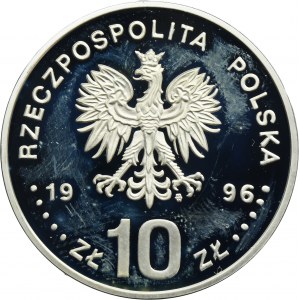 10 złotych 1996 Zygmunt II August, popiersie