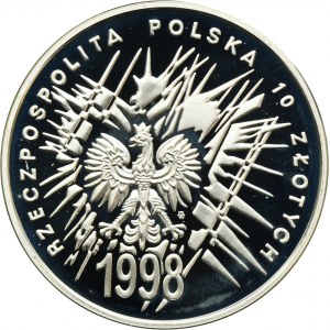 10 złotych 1998 80. rocznica odzyskania niepodległości