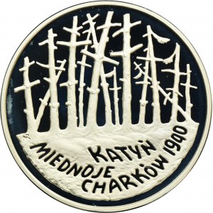 20 złotych 1995 Katyń, Miednoje, Charków 1940