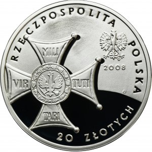 20 złotych 2008 90. Rocznica Odzyskania Niepodległości