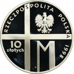 10 złotych 1998 20-lecie pontyfikatu Jana Pawła II