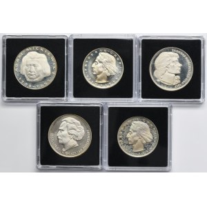Zestaw, 50 złotych i 100 złotych (5 szt.)