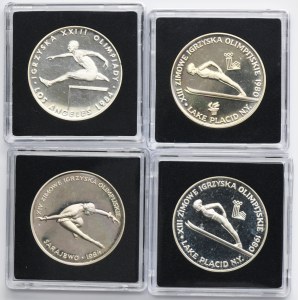 Zestaw, 200 złotych 1980 i 1984 (4 szt.)