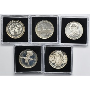 Set, 100 zlotys, 500 zlotys et 1 000 zlotys (5 pièces).