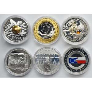 Zestaw, 10 złotych 2002-2009 (6 szt.)