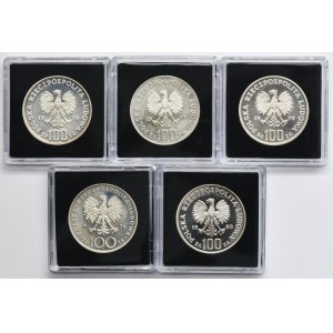 Zestaw, 100 złotych 1976-1980 (5 szt.)