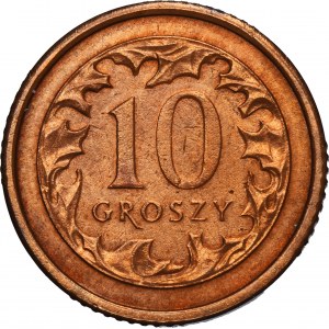 PRÓBA BRĄZ, 10 groszy 2005 - BARDZO RZADKIE