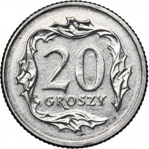 PRÓBA ALUMINIUM, 20 groszy 2005 - BARDZO RZADKIE