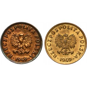 Zestaw, 5 groszy 1949 (2 szt.)
