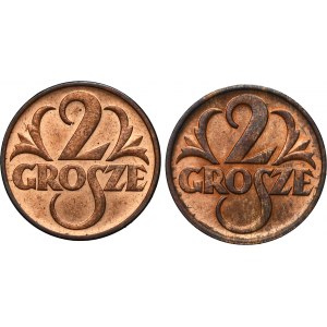 Zestaw, 2 grosze 1938 i 1939 (2 szt.)