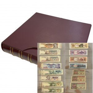 Jeu de billets de banque polonais dans un étui (environ 69 pièces)