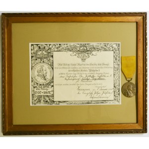 Germany, Prussia, Wilhelm II, Medal for the Centenary of the Birth of Emperor William I 1897 with certificate