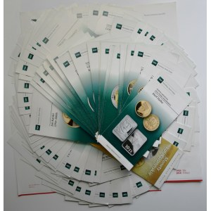 Set of NBP emission brochures (ca. 109 pcs.)