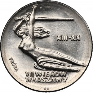 PRÓBA NIKIEL, 10 złotych 1965 VII Wieków Warszawy