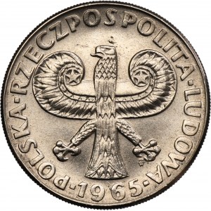 PRÓBA NIKIEL, 10 złotych 1965 Duża Kolumna