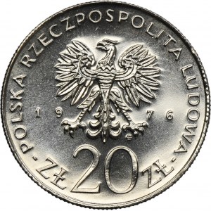 Ukázka NICHOLS, 20 zlotých 1976 XXX LET PRL Rozpočtové zákony