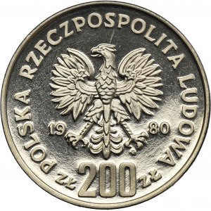 PRÓBA NIKIEL, 200 złotych 1980 Lake Placid