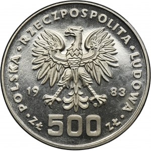 PRÓBA NIKIEL, 500 złotych 1983 Sarajewo