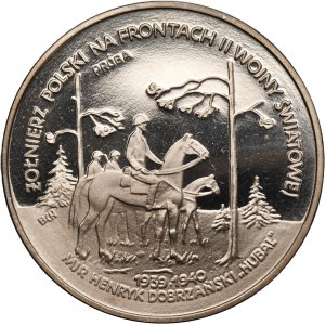 PRÓBA NIKIEL, 100.000 złotych 1991 Mjr Henryk Dobrzański Hubal