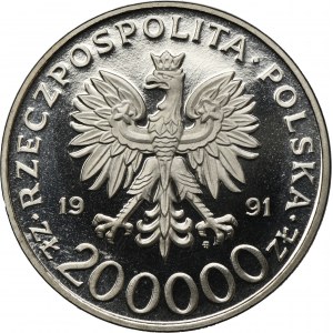 PRÓBA NIKIEL, 200.000 złotych 1991 gen. Leopold Okulicki Niedźwiadek